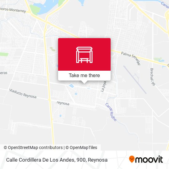 Calle Cordillera De Los Andes, 900 map