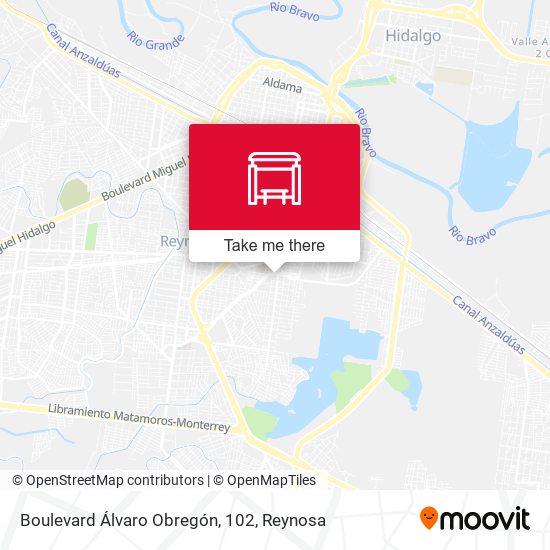 Mapa de Boulevard Álvaro Obregón, 102