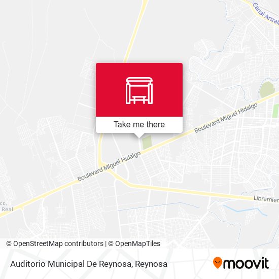 Mapa de Auditorio Municipal De Reynosa