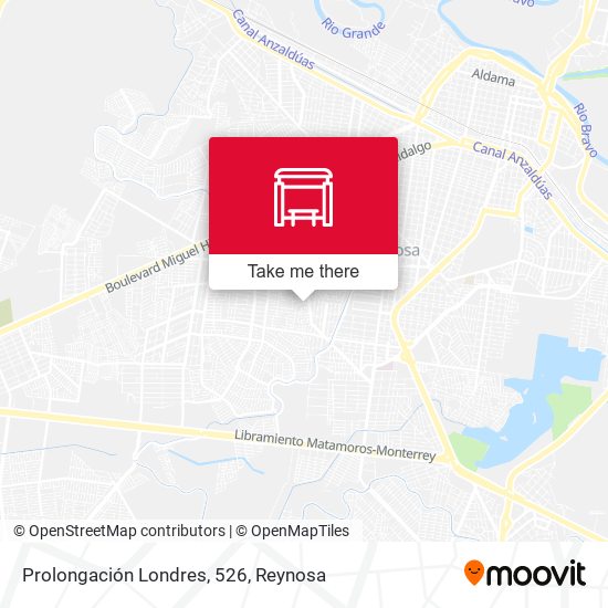 Prolongación Londres, 526 map
