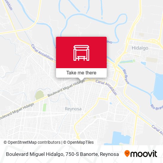 Boulevard Miguel Hidalgo, 750-S Banorte map