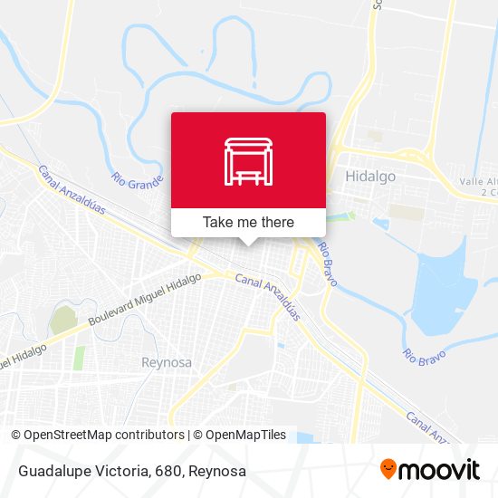 Mapa de Guadalupe Victoria, 680