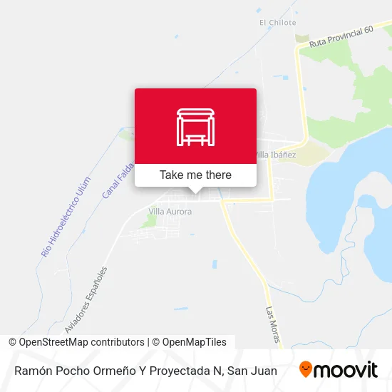 Mapa de Ramón Pocho Ormeño Y Proyectada N