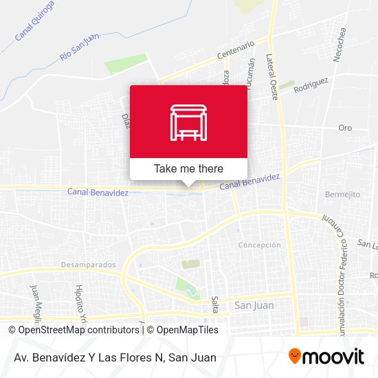 Mapa de Av. Benavídez Y Las Flores N