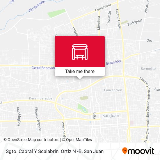 Mapa de Sgto. Cabral Y Scalabrini Ortiz N -B