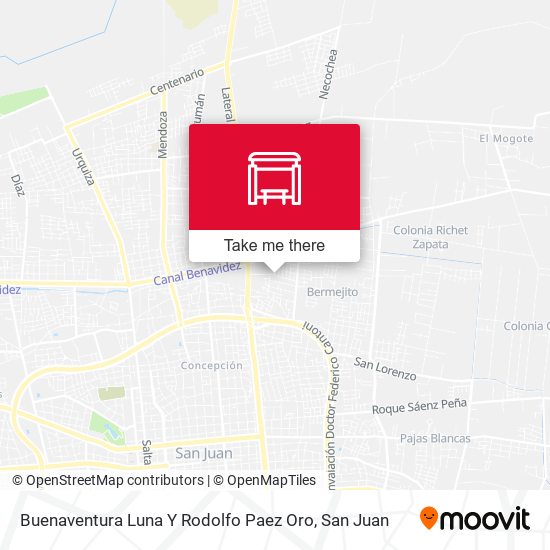 Buenaventura Luna Y Rodolfo Paez Oro map