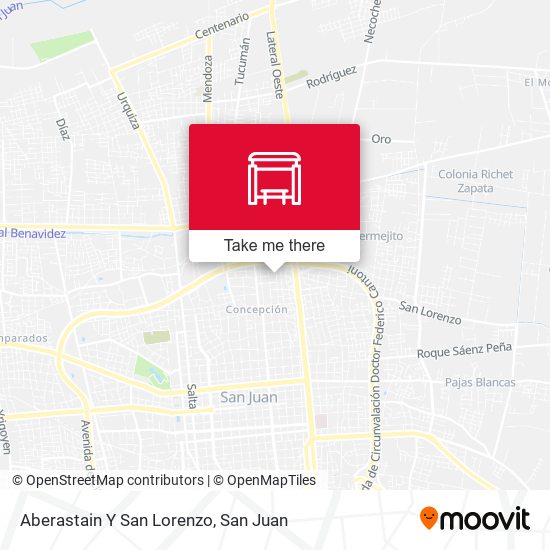Aberastain Y San Lorenzo map