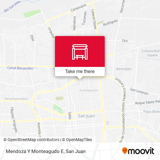 Mendoza Y Monteagudo E map