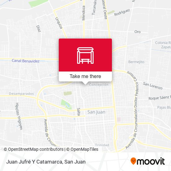 Juan Jufré Y Catamarca map