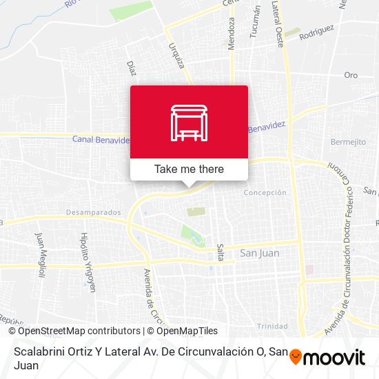 Scalabrini Ortiz Y Lateral Av. De Circunvalación O map