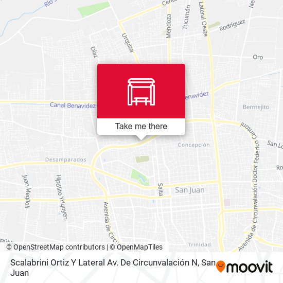 Mapa de Scalabrini Ortiz Y Lateral Av. De Circunvalación N