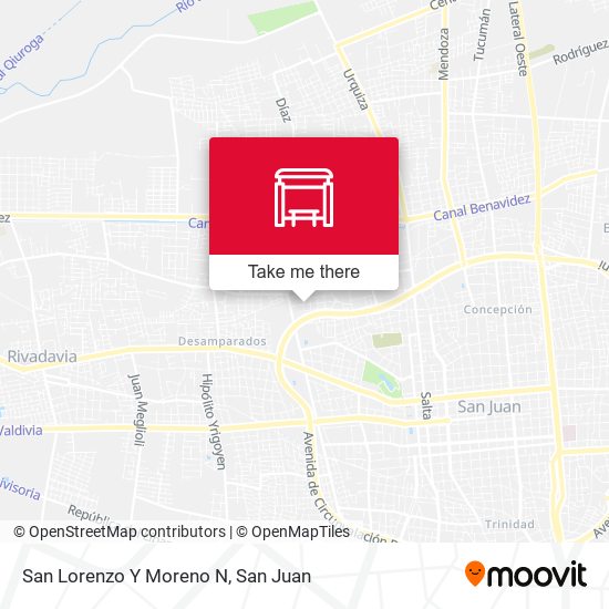 San Lorenzo Y Moreno N map