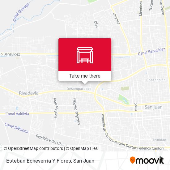 Esteban Echeverría Y Flores map