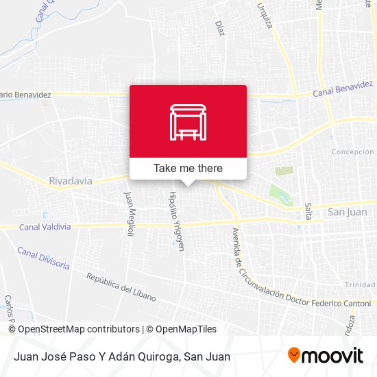 Juan José Paso Y Adán Quiroga map