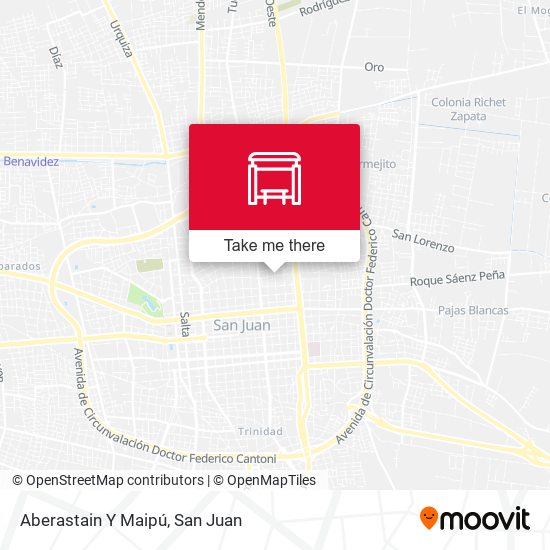 Aberastain Y Maipú map