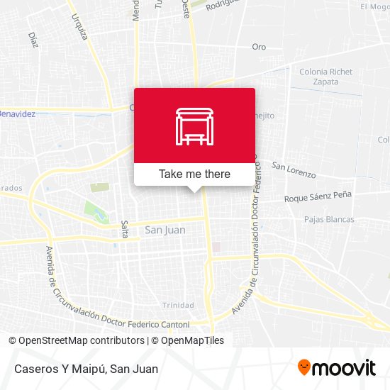 Caseros Y Maipú map