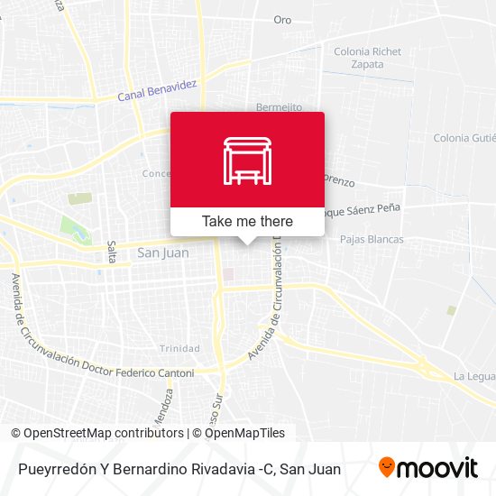 Pueyrredón Y Bernardino Rivadavia -C map