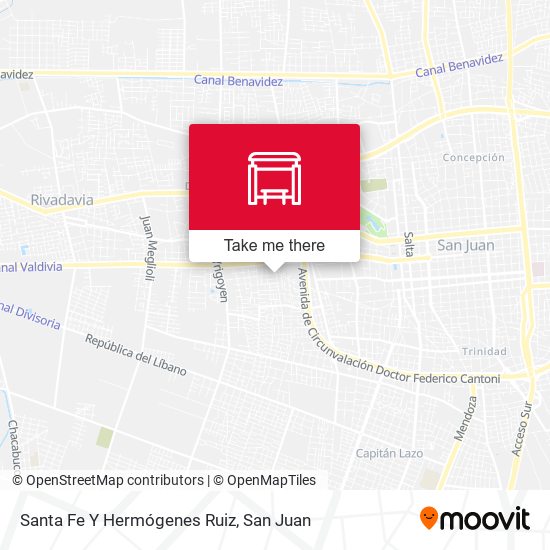 Santa Fe Y Hermógenes Ruiz map