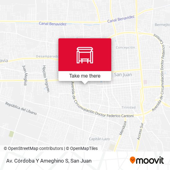 Mapa de Av. Córdoba Y Ameghino S