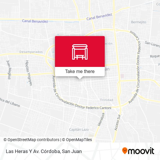Las Heras Y Av. Córdoba map