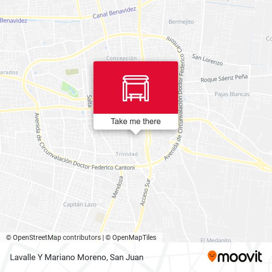 Mapa de Lavalle Y Mariano Moreno