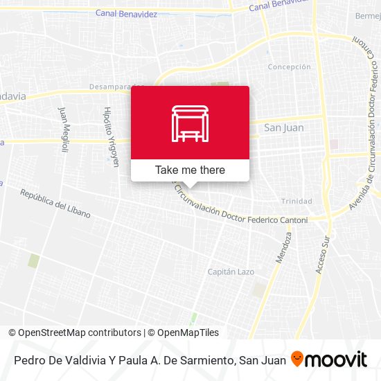 Mapa de Pedro De Valdivia Y Paula A. De Sarmiento