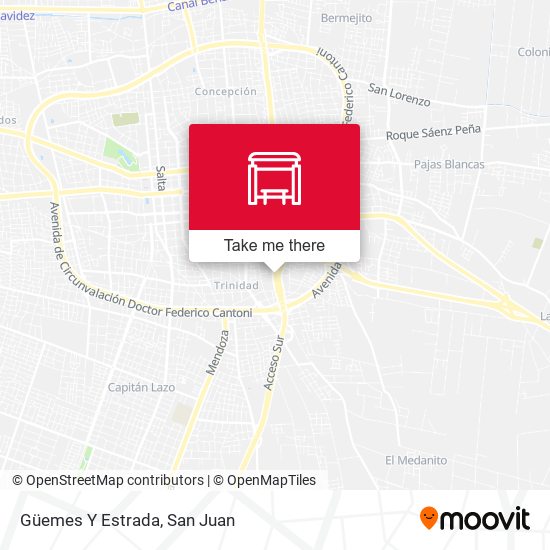 Güemes Y Estrada map