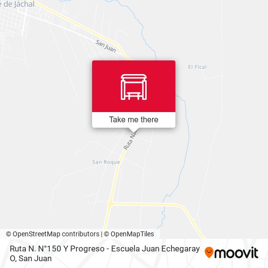 Ruta N. N°150 Y Progreso - Escuela Juan Echegaray O map