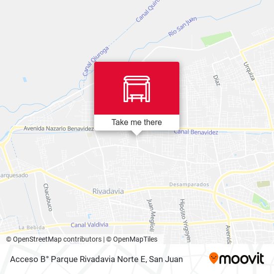 Acceso B° Parque Rivadavia Norte E map