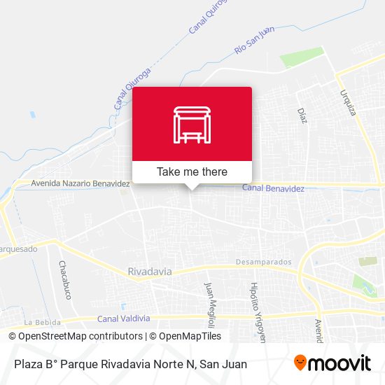 Plaza B° Parque Rivadavia Norte N map
