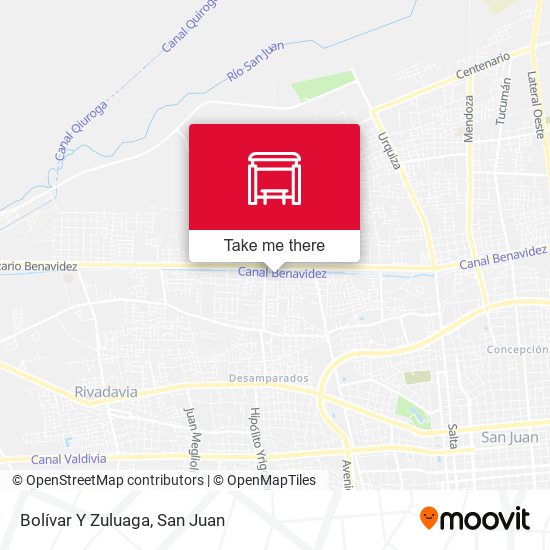 Bolívar Y Zuluaga map