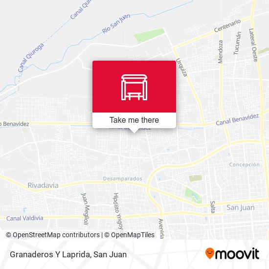 Mapa de Granaderos Y Laprida