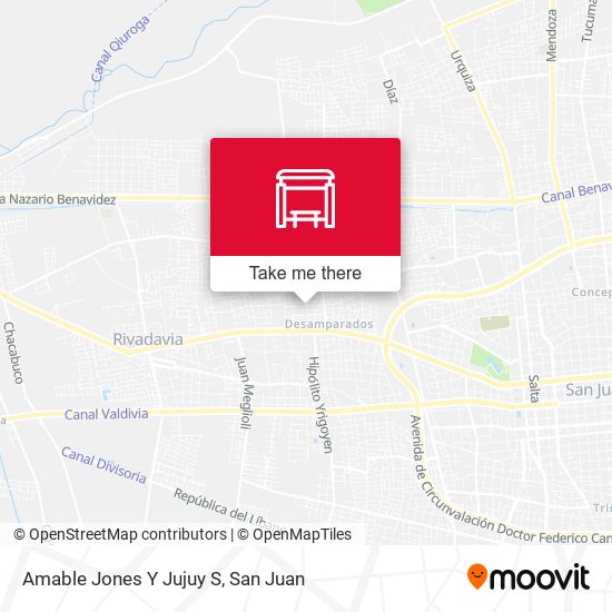 Amable Jones Y Jujuy S map