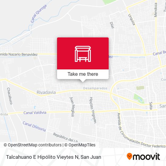 Talcahuano E Hipólito Vieytes N map
