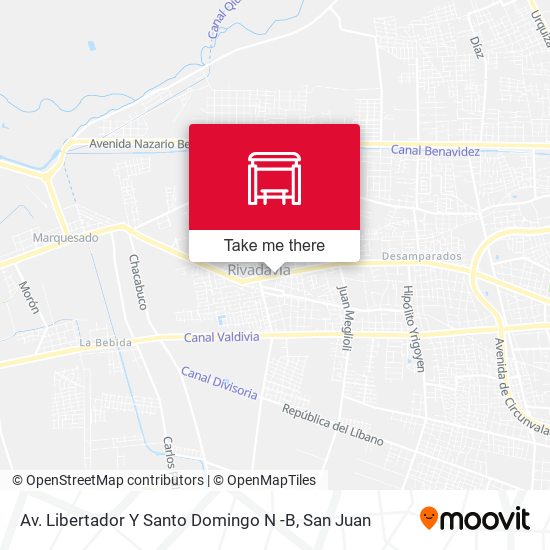 Mapa de Av. Libertador Y Santo Domingo N -B