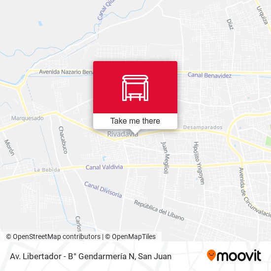 Av. Libertador - B° Gendarmería N map