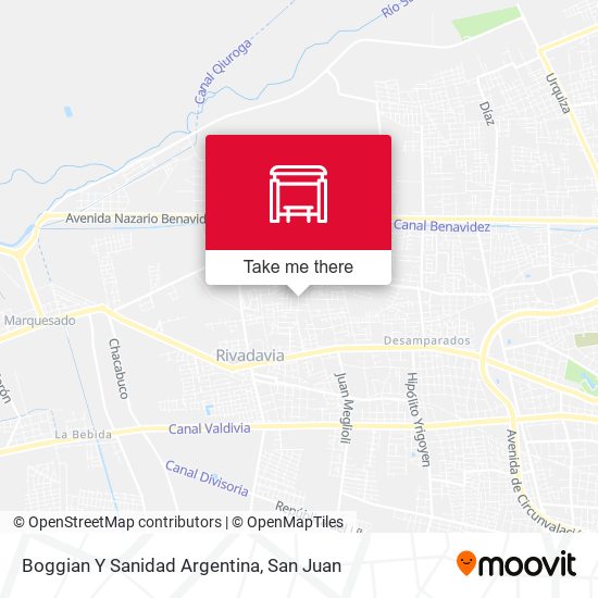Boggian Y Sanidad Argentina map