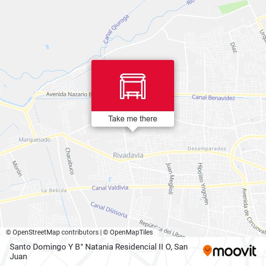 Santo Domingo Y B° Natania Residencial II O map