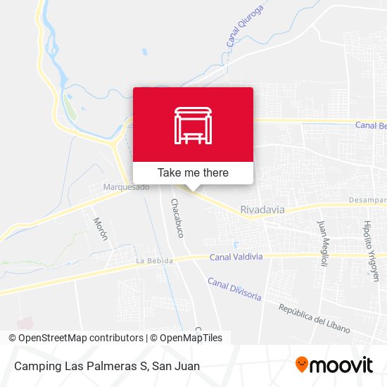 Camping Las Palmeras S map
