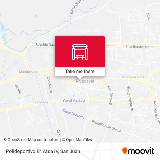 Mapa de Polideportivo B° Atsa IV