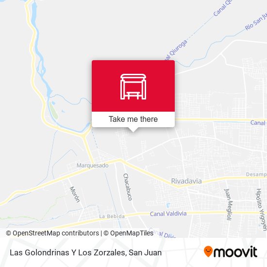 Las Golondrinas Y Los Zorzales map