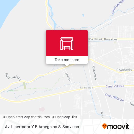 Av. Libertador Y F. Ameghino S map