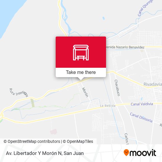 Av. Libertador Y Morón N map