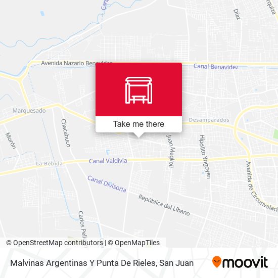 Mapa de Malvinas Argentinas Y Punta De Rieles