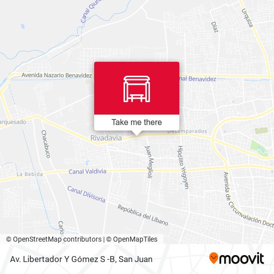 Mapa de Av. Libertador Y Gómez S -B