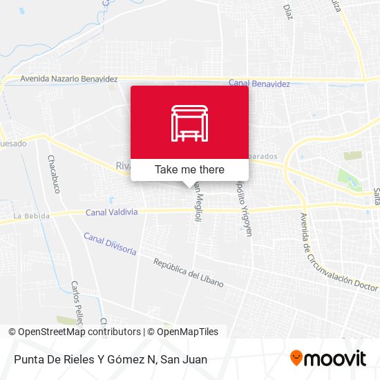 Mapa de Punta De Rieles Y Gómez N
