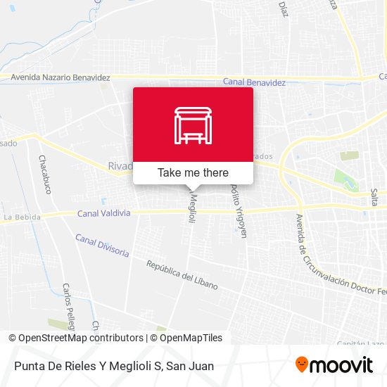 Mapa de Punta De Rieles Y Meglioli S