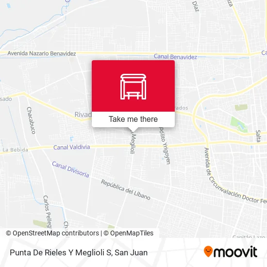 Mapa de Punta De Rieles Y Meglioli S