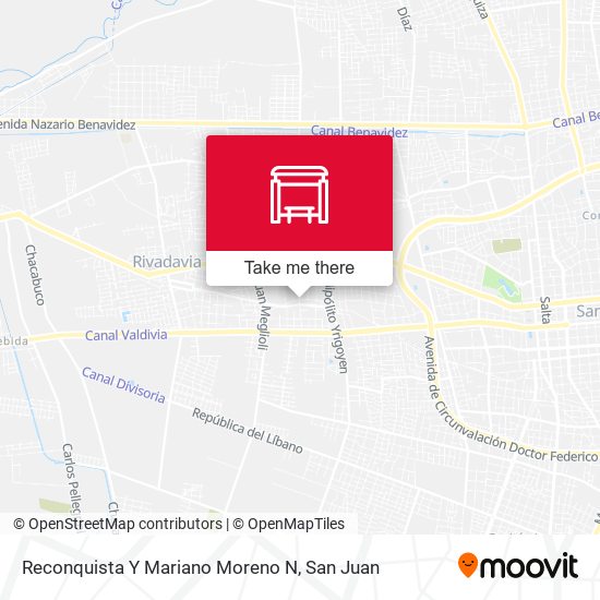 Reconquista Y Mariano Moreno N map