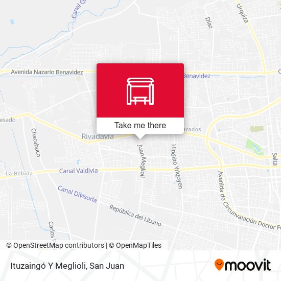 Ituzaingó Y Meglioli map